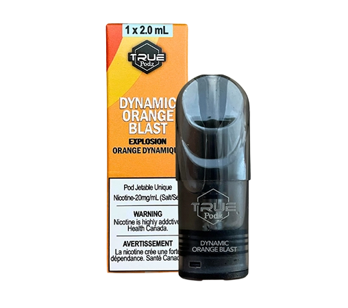 Dynamic Orange Blast True Podz Toronto GTA Vaughan Ontario Canada Wicks & Wires Vape Shoppe