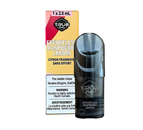 Effortless Raspberry Lemon True Podz Toronto GTA Vaughan Ontario Canada Wicks & Wires Vape Shoppe