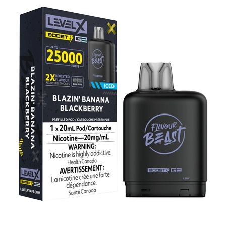 FLAVOUR-BEAST-LEVEL-X-BOOST-BLAZIN-BANANA-BLACKBERRY-Toronto-GTA-Vaughan-Ontario-Canada-Wicks-and-Wires-Vape-Shoppe