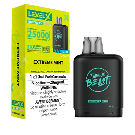 FLAVOUR-BEAST-LEVEL-X-BOOST-EXTREME-MINT-Toronto-GTA-Vaughan-Ontario-Canada-Wicks-and-Wires-Vape-Shoppe