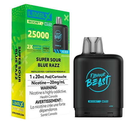 FLAVOUR-BEAST-LEVEL-X-BOOST-SUPER-SOUR-BLUE-RAZZ-Toronto-GTA-Vaughan-Ontario-Canada-Wicks-and-Wires-Vape-Shoppe