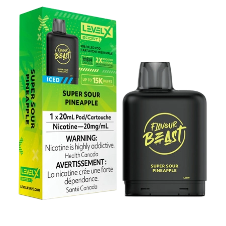 FLAVOUR-BEAST-LEVEL-X-BOOST-SUPER-SOUR-PINEAPPLE-Toronto-GTA-Vaughan-Ontario-Canada-Wicks-and-Wires-Vape-Shoppe