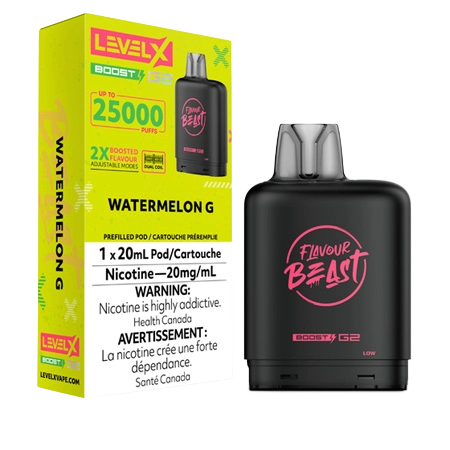 FLAVOUR-BEAST-LEVEL-X-BOOST-WATERMELON-G-Toronto-GTA-Vaughan-Ontario-Canada-Wicks-and-Wires-Vape-Shoppe