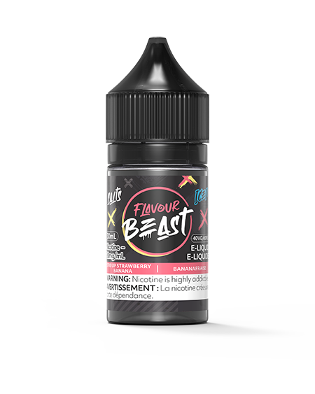 STR8 UP Strawberry Banana Iced by Flavour Beast Toronto Ontario Canada Wicks & Wires Vape Shoppe