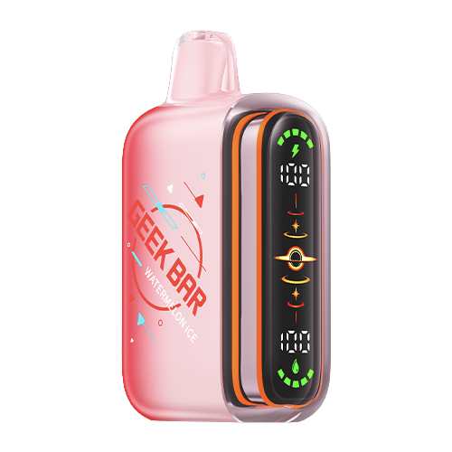 Geek Bar Pulse 2 Watermelon Ice Disposable Vape with up to 80,000 puffs, dual mesh coil and USB-C fast charging available at Wicks & Wires Vape Shoppe Canada