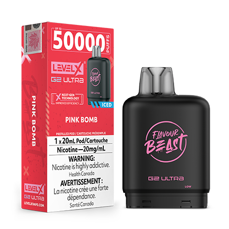LEVELX-G2-Ultra-FlavourBeast-POD-Pink-Bomb-Toronto-GTA-Vaughan-Ontario-Canada-Wicks-and-Wires-Vape-Shoppe