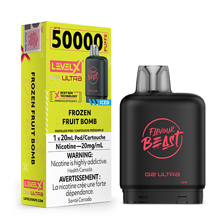 Frozen-Fruit-Bomb-Ice-Level-X-G2-Ultra-Pod-Flavour-Beast-Toronto-GTA-Vaughan-Ontario-Canada-Wicks-and-Wires-Vape-Shoppe