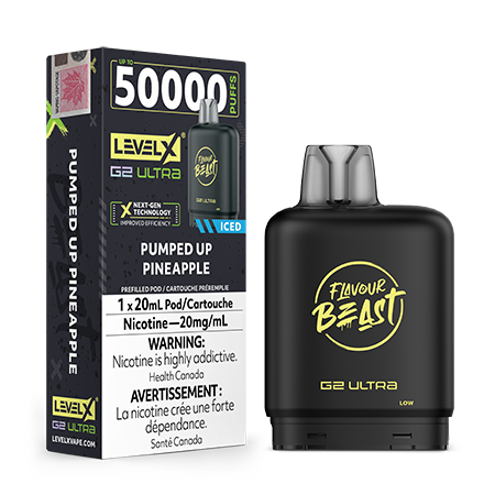 Pumped-Up-Pineapple-Ice-Level-X-G2-Ultra-Pod-Flavour-Beast-Toronto-GTA-Vaughan-Ontario-Canada-Wicks-and-Wires-Vape-Shoppe