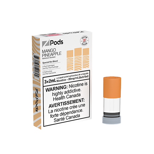 Mango Pineapple Z Pods tropical mango and pineapple flavour pods