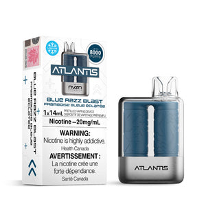 Blue Razz Blast Atlantis 8K by NVZN Toronto GTA Vaughan Ontario Canada Wicks & Wires Vape Shoppe