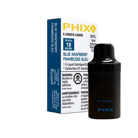 PHIX 6 Blue Raspberry by MLV Toronto GTA Vaughan Ontario Canada Wicks &  Wires Vape Shoppe