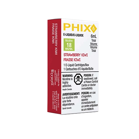 PHIX 6 Strawberry Kiwi Pod by MLV Toronto GTA Vaughan Ontario Canada Wicks  & Wires Vape Shoppe