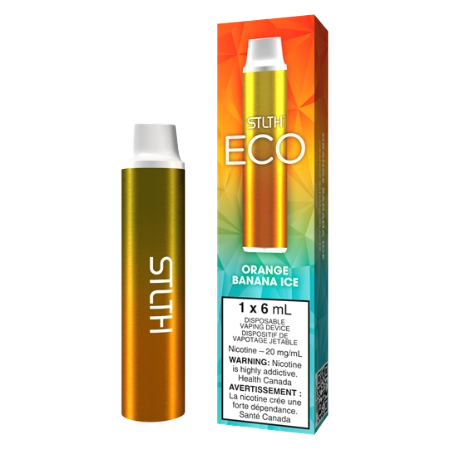 STLTH_Eco_Orange_Banana_Ice_Disposable_Toronto_GTA_Vaughan_Ontario_Canada_Wicks_&_Wires_Vape_Shoppe