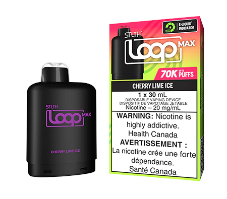 STLTH-LOOP-MAX-POD-CHERRY-LIME-ICE-Toronto-GTA-Vaughan-Ontario-Canada-Wicks-and-Wires-Vape-Shoppe