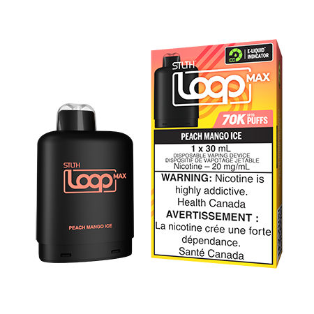 STLTH-LOOP-MAX-POD-PEACH-MANGO-ICE-Toronto-GTA-Vaughan-Ontario-Canada-Wicks-and-Wires-Vape-Shoppe