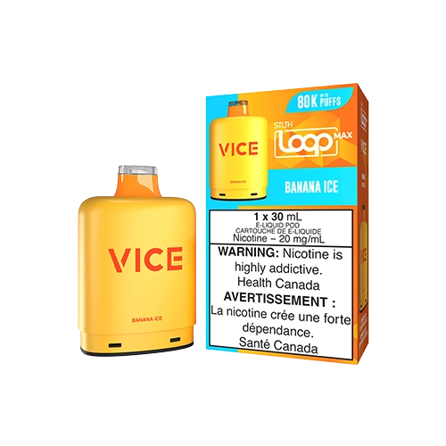 STLTH LOOP MAX x VICE Banana Ice closed pod cartridge