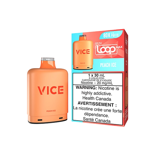 STLTH LOOP MAX x VICE Peach Ice closed pod cartridge