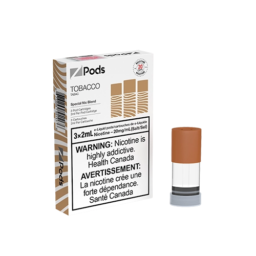 Tobacco Z Pods by Ziip Lab Toronto GTA Vaughan Ontario Canada Wicks & Wires Vape Shoppe Tobacco Z Pods by Ziip Lab Toronto GTA Vaughan Ontario Canada Wicks & Wires Vape Shoppe