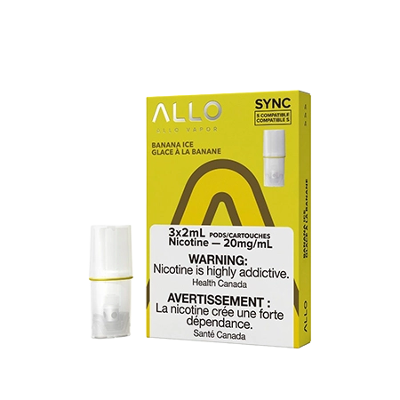 allo-sync-pod-pack-banana-ice-Toronto-GTA-Vaughan-Ontario-Canada-Wicks-and-Wires-Vape-Shoppe