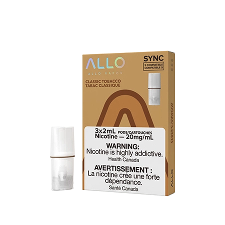 allo-sync-pod-pack-classic-tobacco-Toronto-GTA-Vaughan-Ontario-Canada-Wicks-and-Wires-Vape-Shoppe