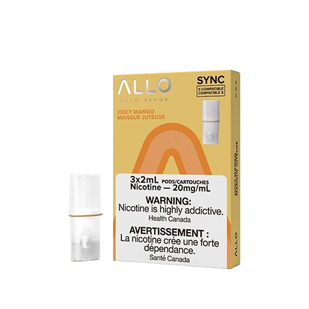 allo-sync-pod-pack-juicy-mango-Toronto-GTA-Vaughan-Ontario-Canada-Wicks-and-Wires-Vape-Shoppe