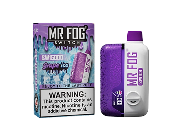 New Mr Fog Switch 15000 Flavors Grape Ice by Mr Fog Switch SW15000 Disposable Toronto GTA New Mr Fog Switch 15000 Flavors Grape Ice by Mr Fog Switch SW15000 Disposable Toronto GTA