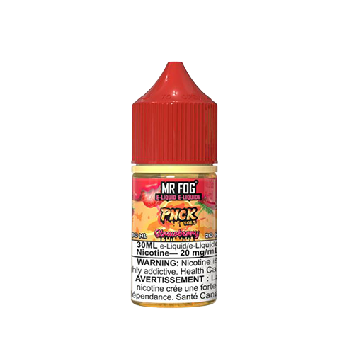 MR FOG PNCK Strawberry 30ml 20mg e-liquid bottle featuring ripe strawberry flavour with warm, smooth finish