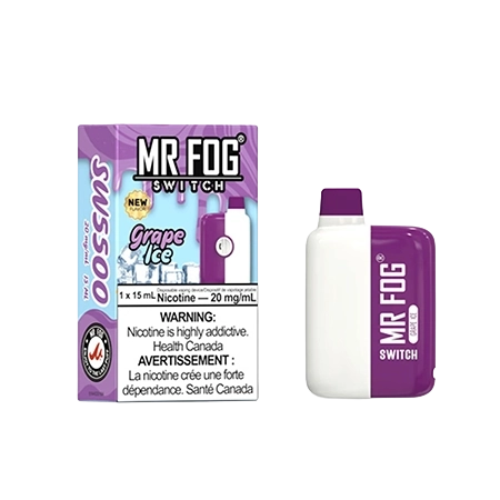 Mr Fog Switch Vape Flavors Mr Fog Switch 45000 Puff Kit & Pod  Smart  Memory Mode & Clear Tank  Ziip Stock