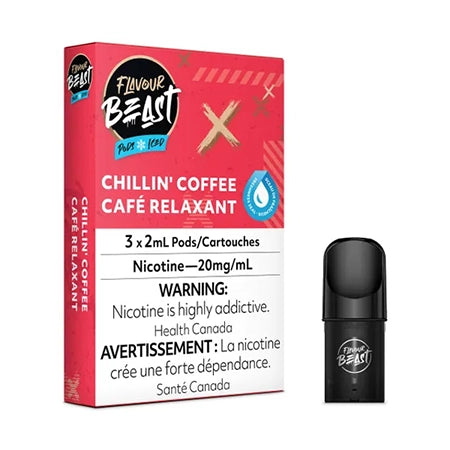 Chillin' Coffee Iced - Flavour Beast S-Compatible Pods Toronto GTA Vaughan Ontario Canada Wicks & Wires Vape Shoppe