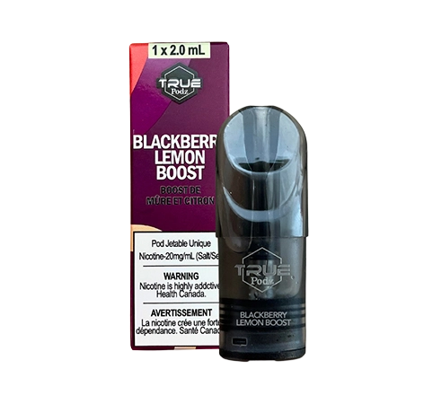 Blackberry Lemon Boost True Podz Toronto GTA Vaughan Ontario Canada Wicks & Wires Vape Shoppe