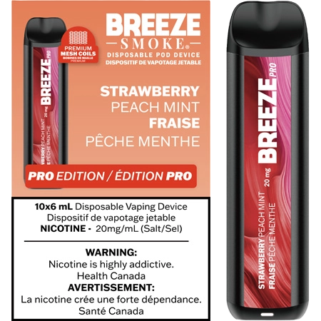 Strawberry Peach Mint - Breeze Pro Toronto GTA Vaughan Ontario Canada Wicks & Wires Vape Shoppe Strawberry Peach Mint - Breeze Pro Toronto GTA Vaughan Ontario Canada Wicks & Wires Vape Shoppe