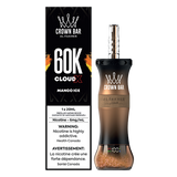 Al Fakher Crown X 60K Mango Ice disposable vape device with digital display and adjustable airflow design.