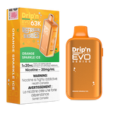 Drip’n EVO 63K disposable vape device with digital display and adjustable airflow design.