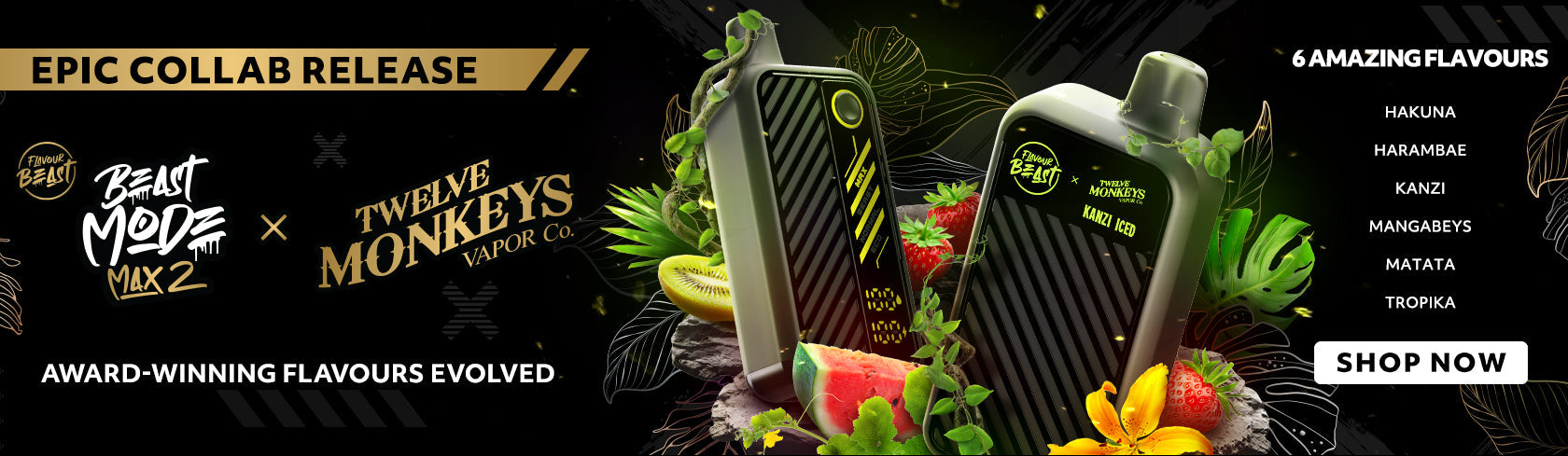 Twelve-Monkeys-Flavour-Beast-Max-2-Disposables-Toronto-GTA-Vaughan-Ontario-Canada-Wicks-and-Wires-Vape-Shoppe