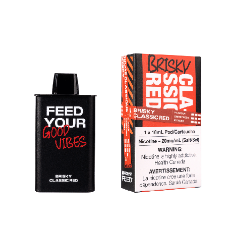 Brisky Classic Red Feed Pod by Feed Toronto GTA Vaughan Ontario Canada Wicks & Wires Vape Shoppe