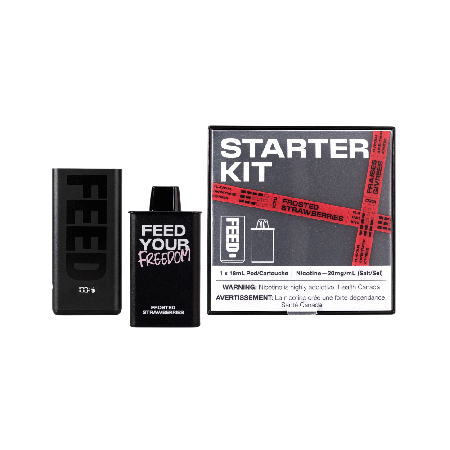 Frosted Strawberries Feed Starter Kit by Feed Toronto GTA Vaughan Ontario Canada Wicks & Wires Vape Shoppe