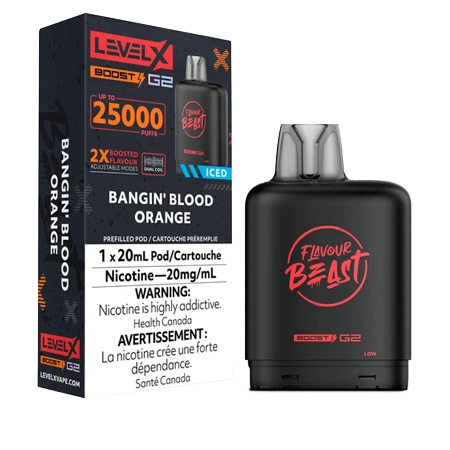 FLAVOUR-BEAST-LEVEL-X-BOOST-BANGIN-BLOOD-ORANGE-Toronto-GTA-Vaughan-Ontario-Canada-Wicks-and-Wires-Vape-Shoppe