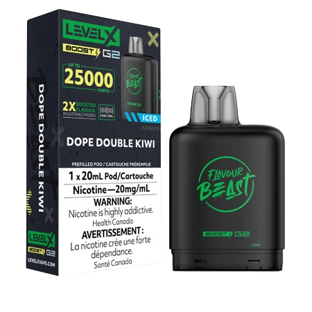 FLAVOUR-BEAST-LEVEL-X-BOOST-DOUBLE-KIWI-Toronto-GTA-Vaughan-Ontario-Canada-Wicks-and-Wires-Vape-Shoppe