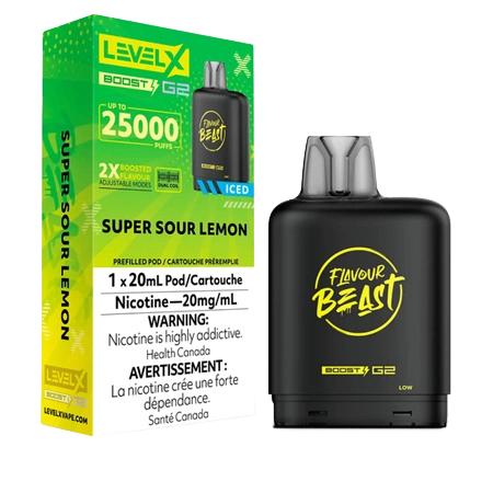 FLAVOUR-BEAST-LEVEL-X-BOOST-SUPER-SOUR-LEMON-Toronto-GTA-Vaughan-Ontario-Canada-Wicks-and-Wires-Vape-Shoppe