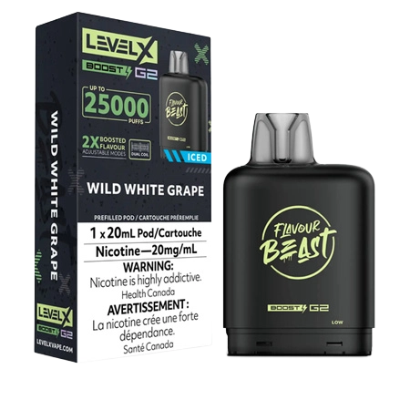 FLAVOUR-BEAST-LEVEL-X-BOOST-WILD-WHITE-GRAPE-Toronto-GTA-Vaughan-Ontario-Canada-Wicks-and-Wires-Vape-Shoppe
