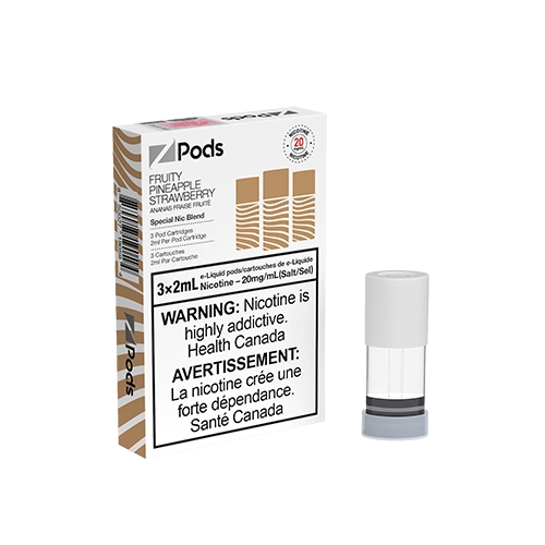 FRUITY-PINEAPPLE-Z-Pods-STRAWBERRY-Toronto-GTA-Vaughan-Ontario-Canada-Wicks-and-Wires-Vape-Shoppe