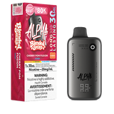 Flavour Beast Alpha Cherry Pom Fusion Disposable Cherry Pomegranate Mint vape flavour featuring sweet cherry, tangy pomegranate, and refreshing mint notes.