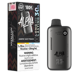 Flavour Beast Alpha 80K Jumpin’ Juicy Peach disposable vape with sweet, juicy peach flavour in a sleek high-capacity design