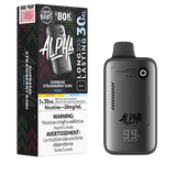 Flavour Beast Alpha 80K Supreme Strawberry Kiwi Iced disposable vape featuring a sweet strawberry and kiwi blend with a refreshing icy finish in a sleek high-capacity design