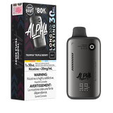 Flavour Beast Alpha 80K Trippin’ Triple Berry disposable vape featuring a bold mix of triple berry flavours in a sleek high-capacity design