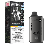Flavour Beast Alpha 80K Wild White Grape Iced disposable vape featuring sweet white grape flavour with a refreshing icy finish in a sleek high-capacity design