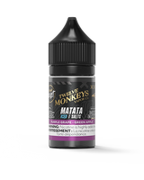Twelve Monkeys Matata Iced Salt Nic bottle with a purple grape and green apple blend for a vibrant, balanced fruit finish.
