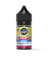 Flavour Beast Gushin Blue Razz salt nic e-liquid bottle with tangy blue raspberry flavour for pod systems