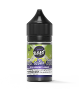 Flavour Beast S. Gushin Blueberry Grape salt nic e-liquid with blueberry and grape flavour for pod systems.