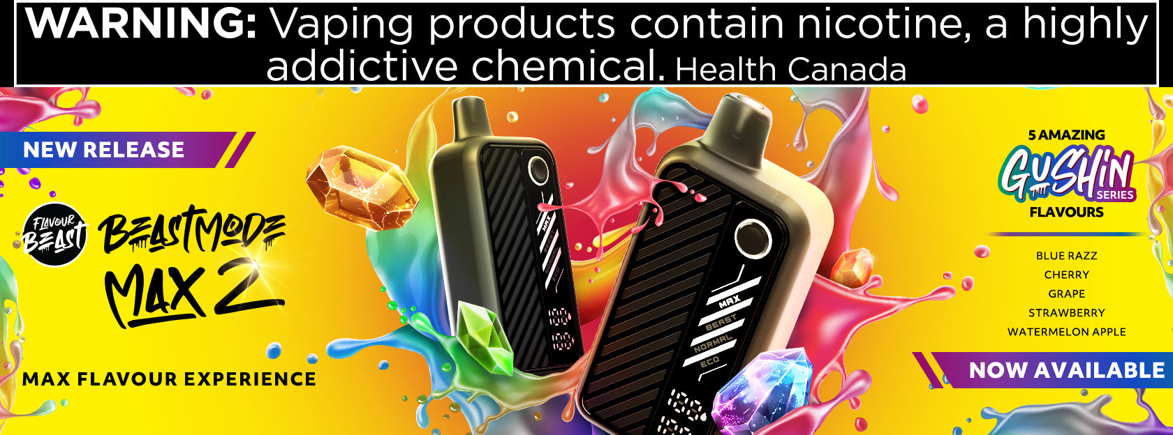 Flavour-Beast-Gushin-Toronto-GTA-Vaughan-Ontario-Canada-Wicks-and-Wires-Vape-Shoppe
